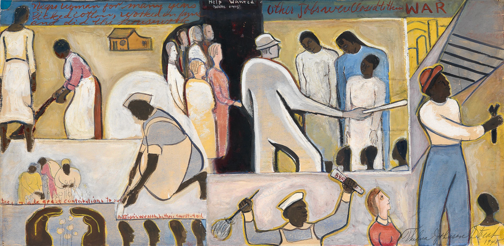 THELMA JOHNSON STREAT (1911 - 1959) The Negro In Professional Life (Mural Study Featuring Women In The Workplace).